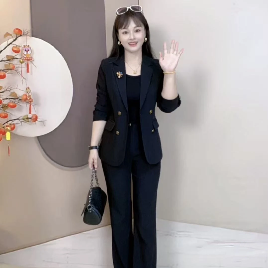 职业风休闲风轻职风时尚套装气质网红女神范女装休闲修身 250908