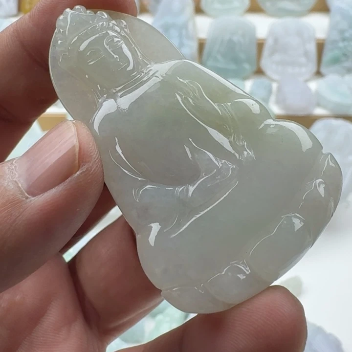 翡翠未镶嵌颈饰天然缅甸A货翡翠