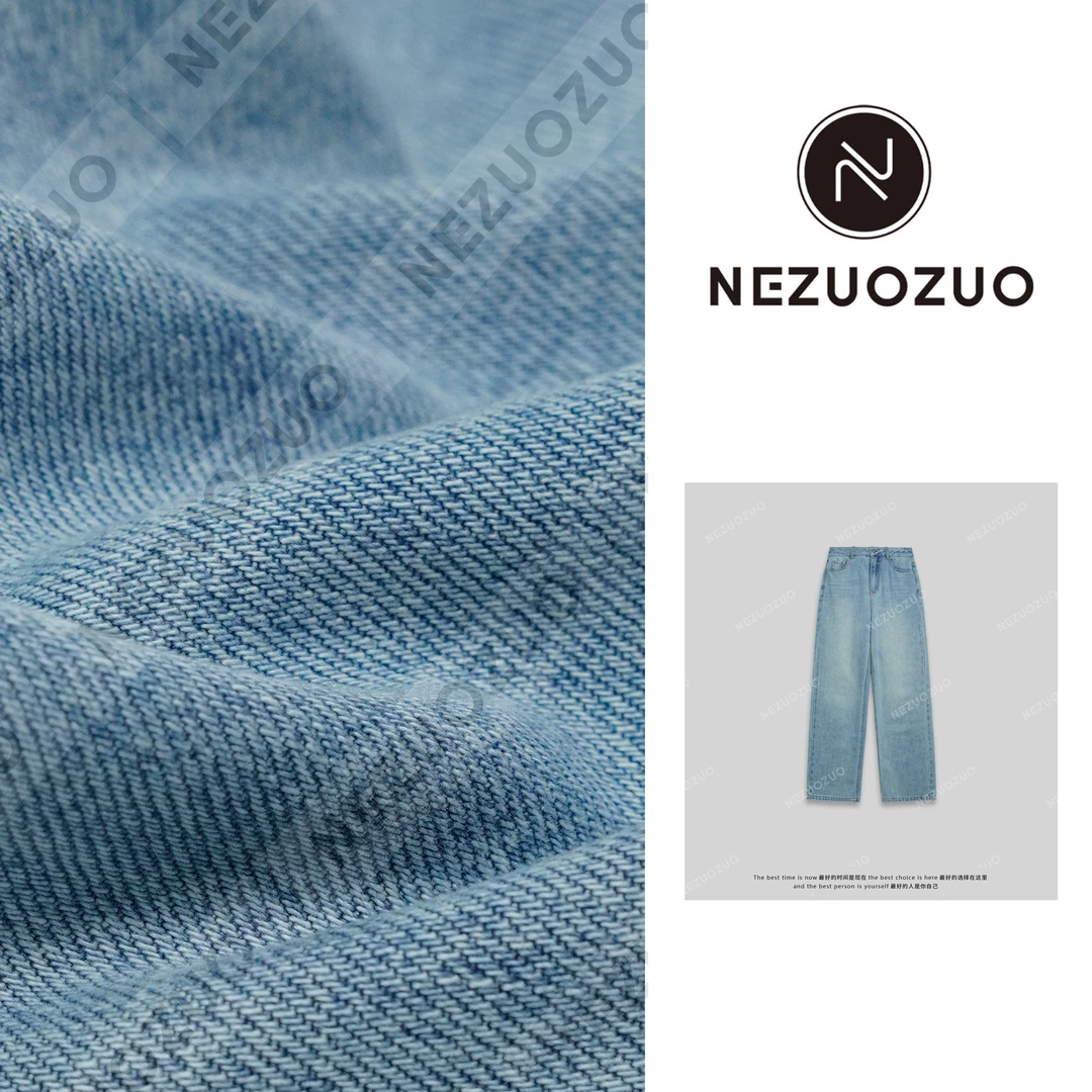 NEZUOZUO【百搭牛王】25春新/显瘦神器/设计款直筒百搭休闲牛仔裤