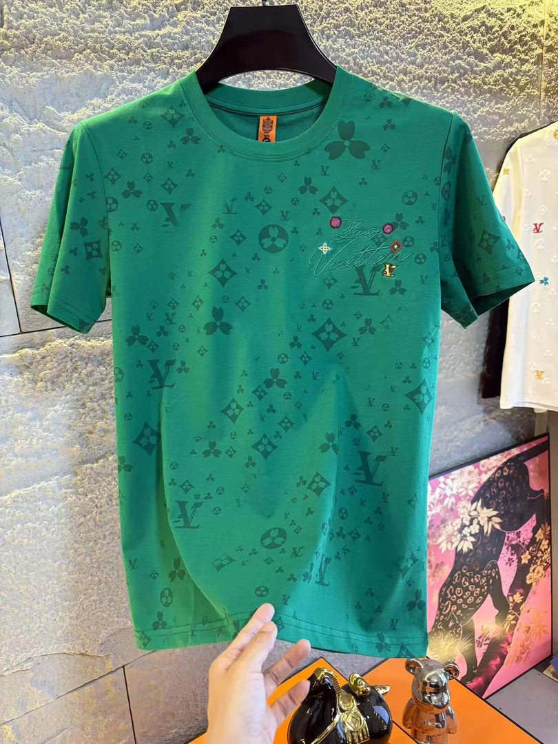 高姐专享 夏季新款男士百搭高级潮流休闲短袖修身半袖T恤3527