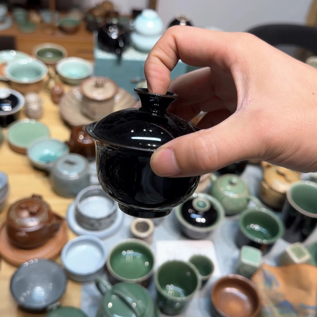 小金茶具青瓷茶器