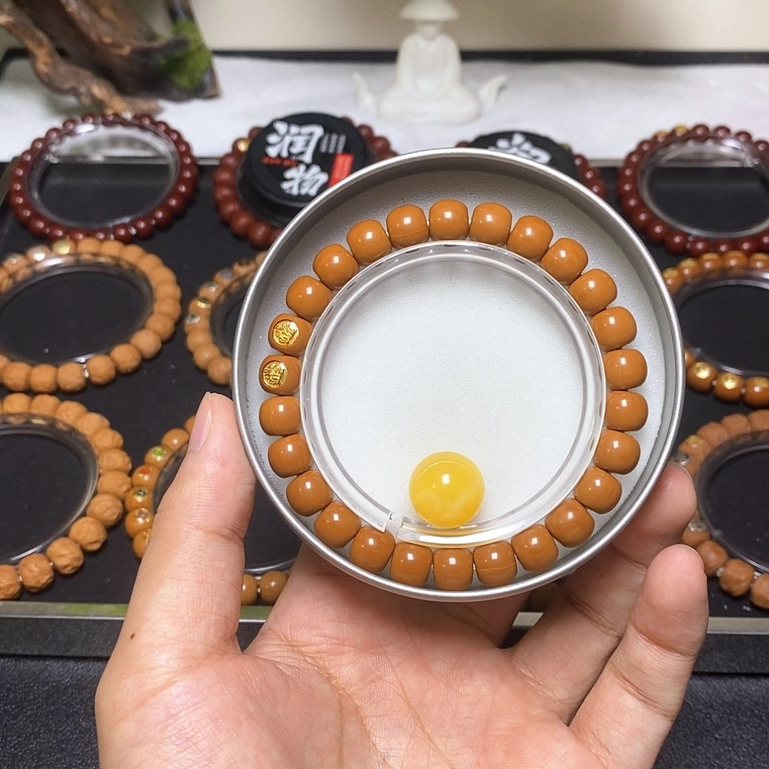 猴头核桃手串全品无暇日进斗金老邢尺寸9左右加配饰