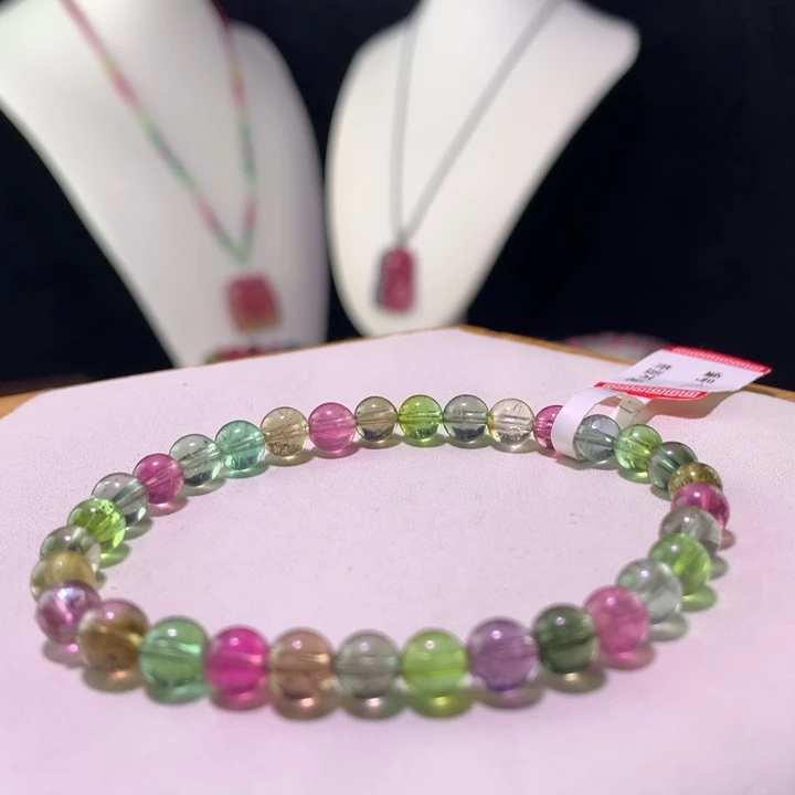 双色碧玺手链未镶嵌