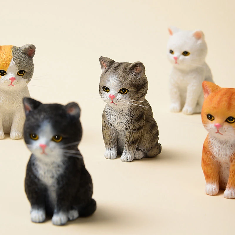 猫猫桌面摆件2个装