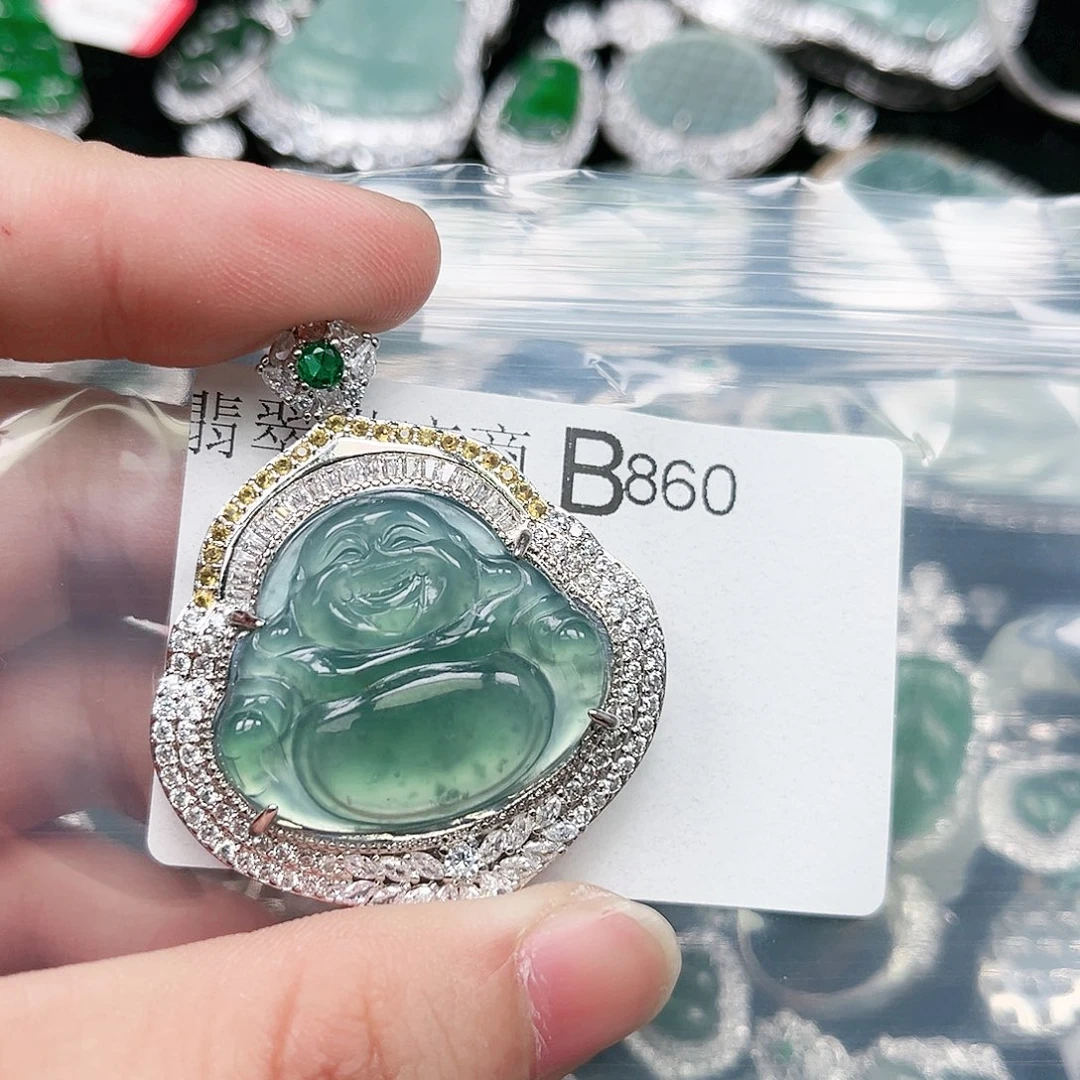 翡翠颈饰未镶嵌翡翠860