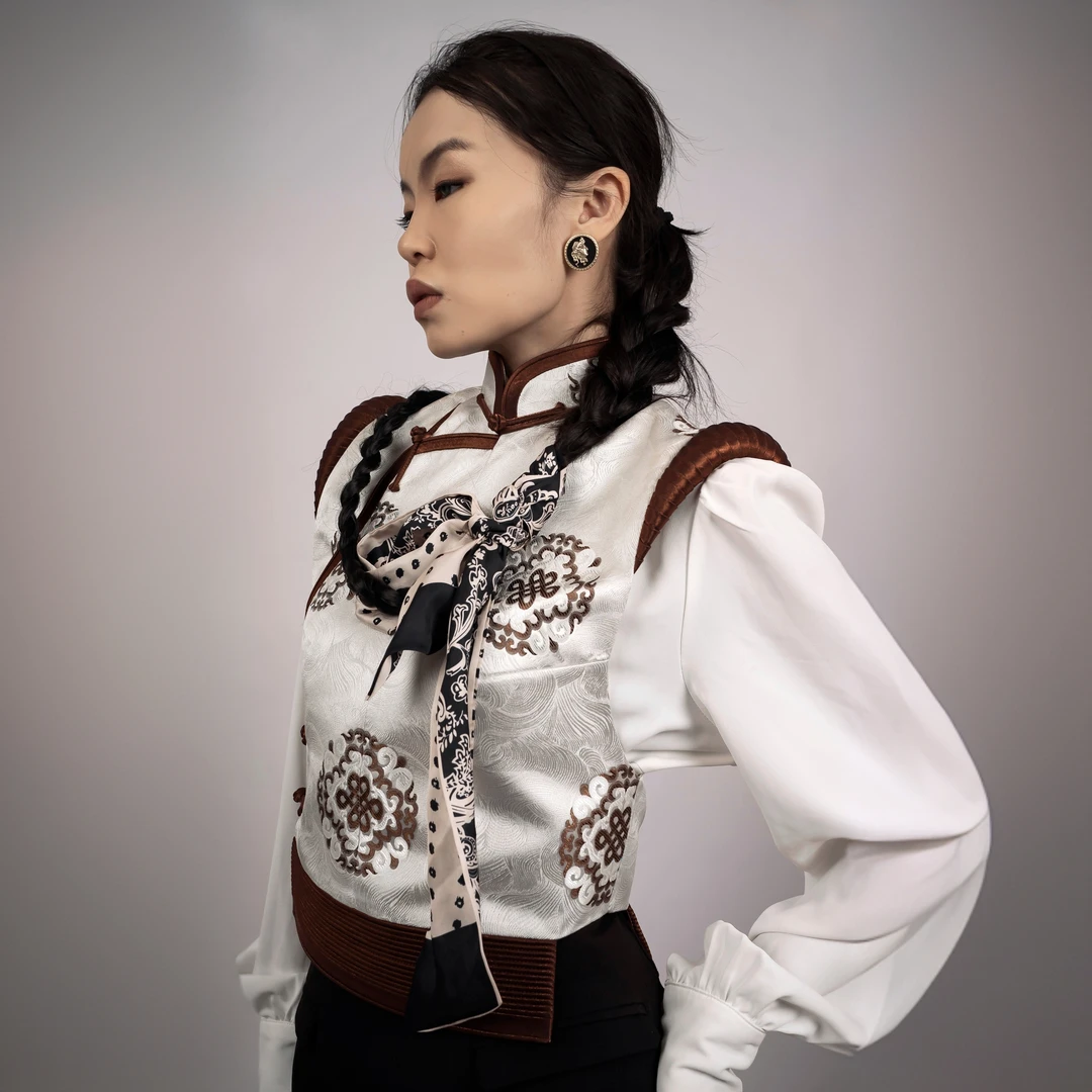 ANAR原创设计【红人上新】马甲潮流蒙元素民族风时尚气质短款马夹