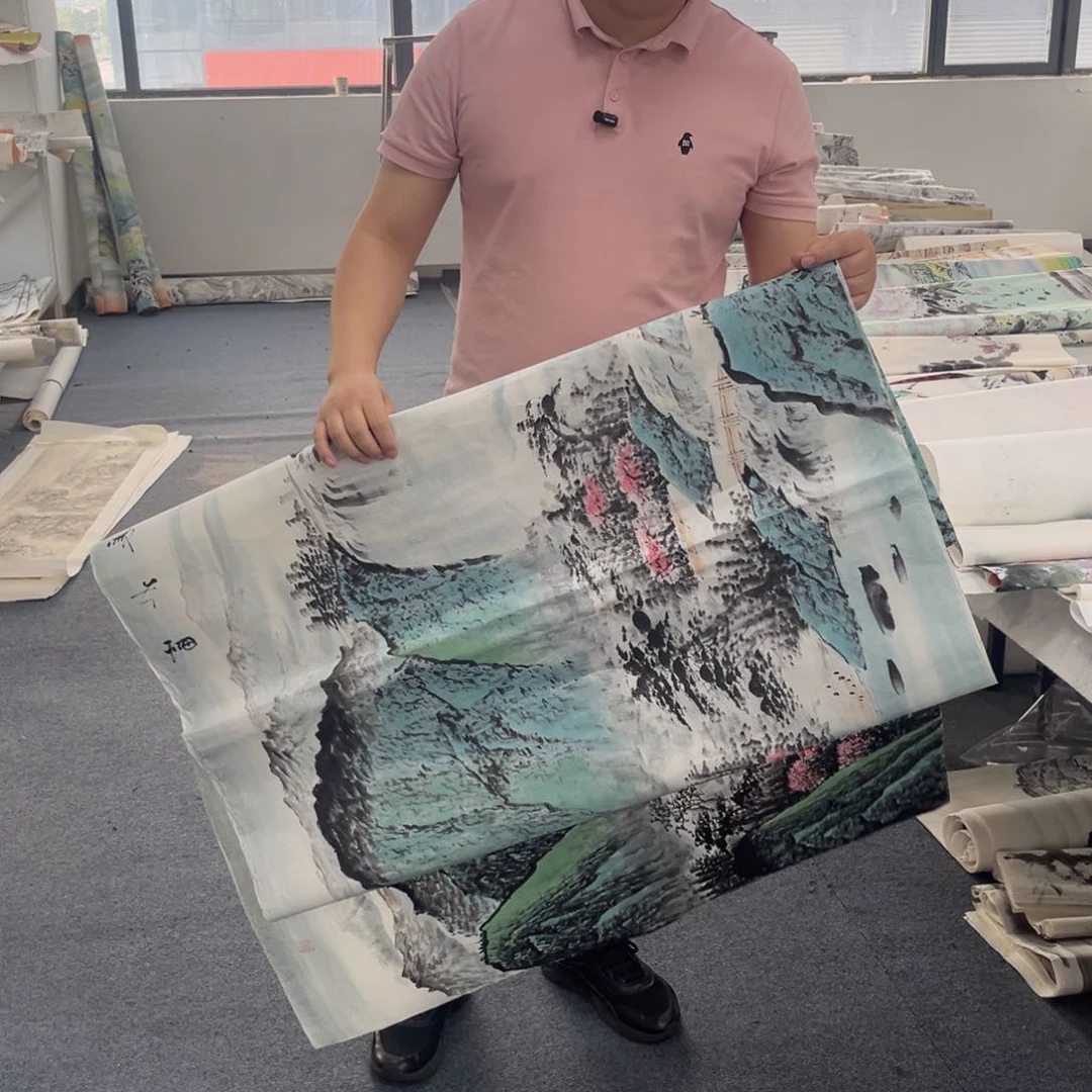 国画绘画作品多次