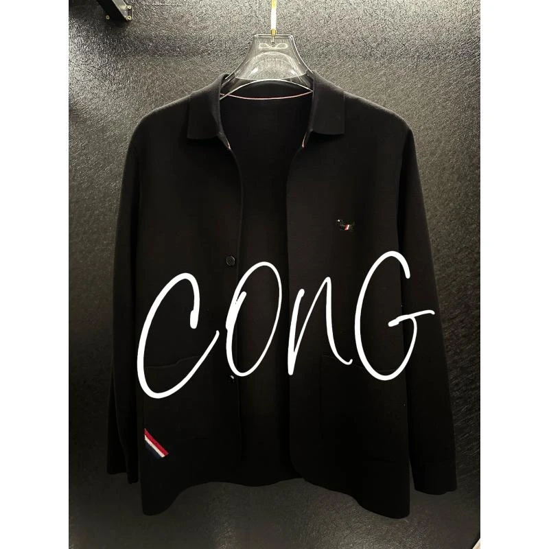 轻《CONG》轻奢时尚百搭老钱风针织开衫78612