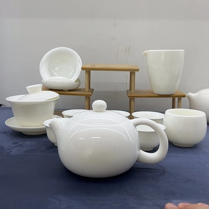 德化白瓷300毫升大壶套装