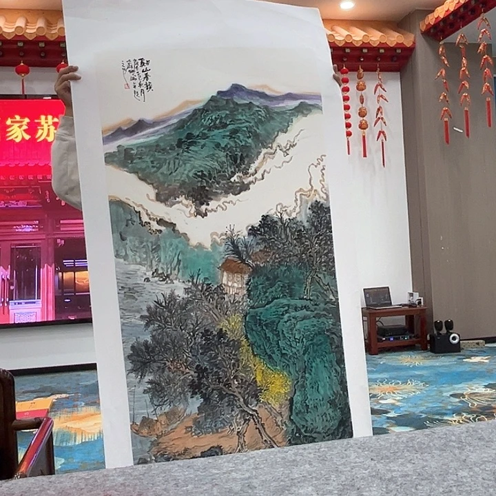 国画淡**水苏珊精品原作！