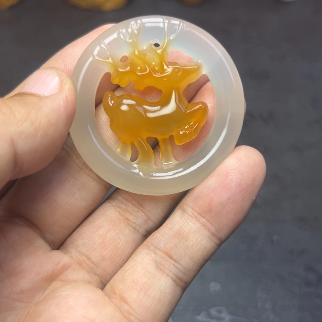 辉***我未镶嵌手把玛瑙/玉髓