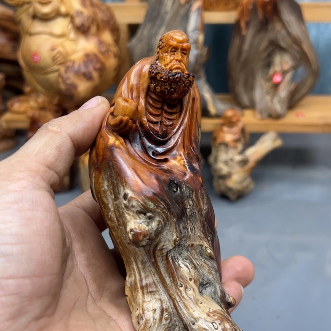 ****去木崖柏木摆件手把件