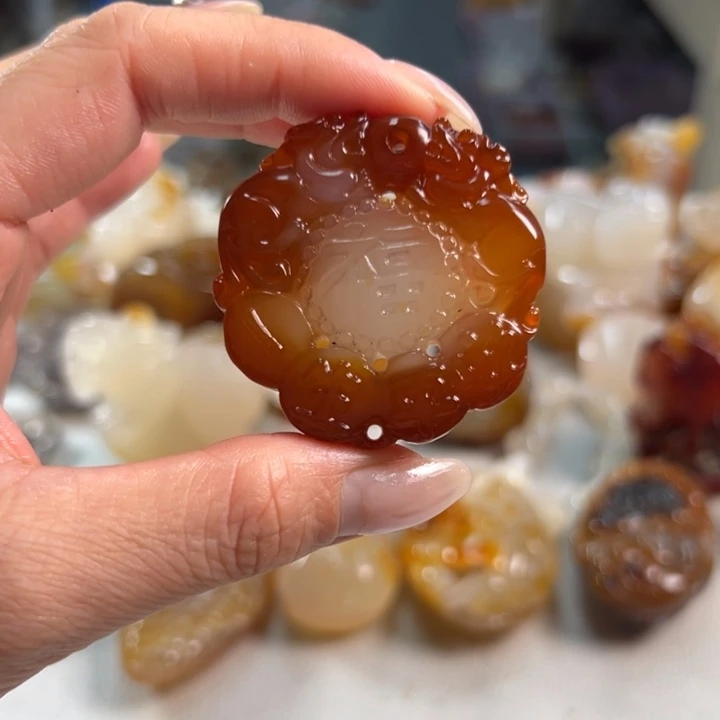 玛瑙/玉髓吊坠(不含链)未镶嵌