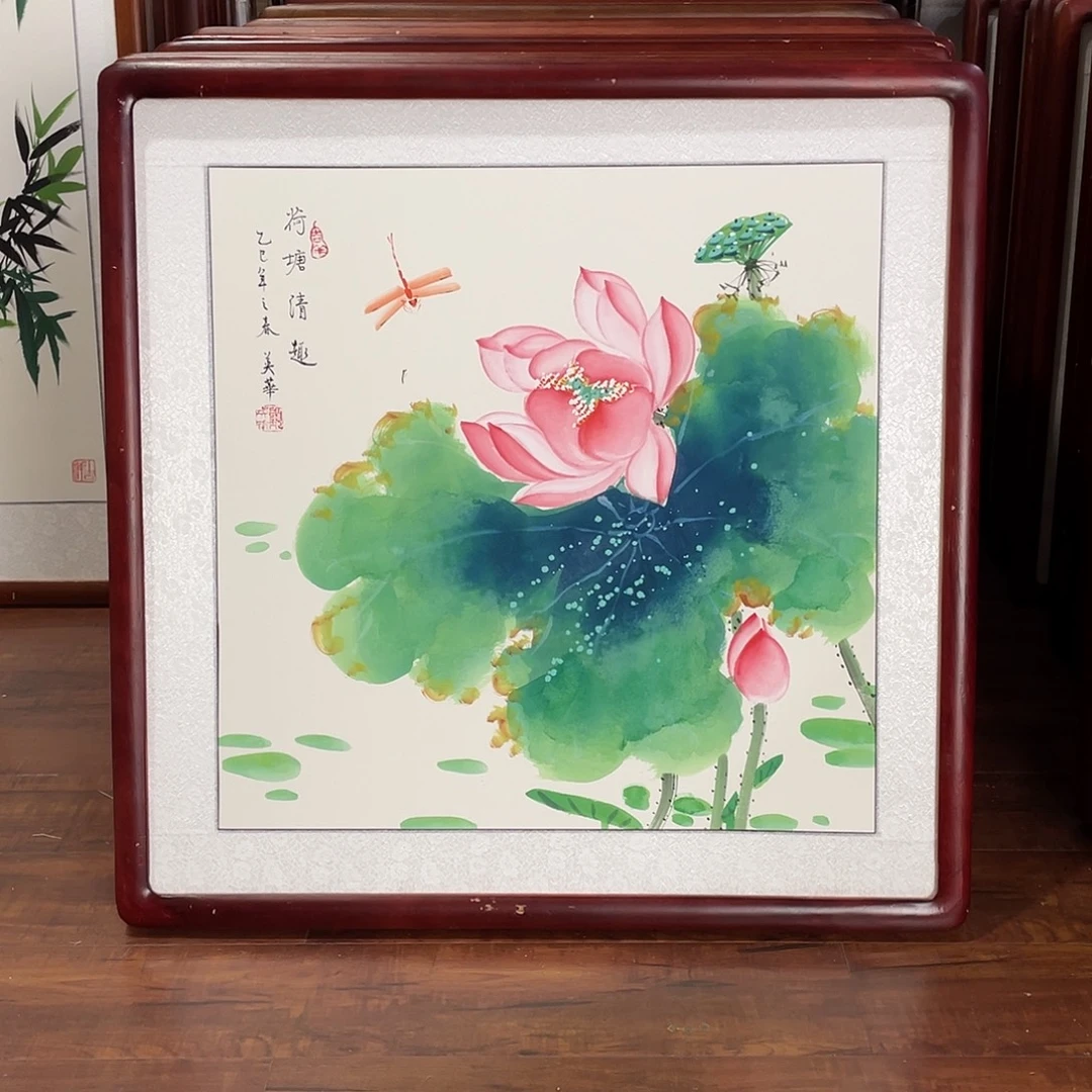 国画带框尺寸63*63厘米