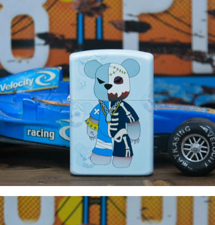ZORRO正品佐罗夜光暴力熊（蓝色衣服）创意打火机【需自配油】