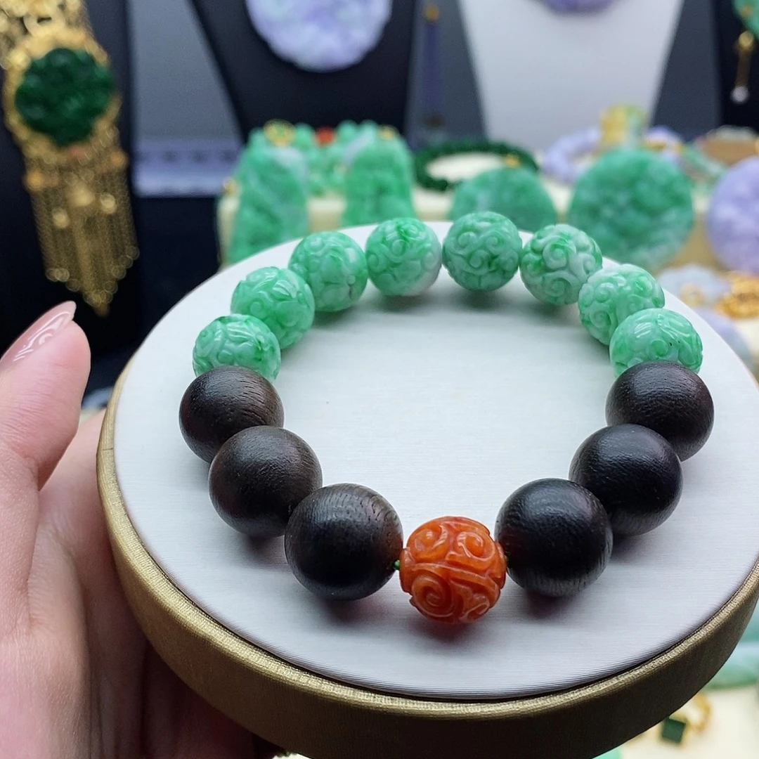 翡翠未镶嵌手串手串