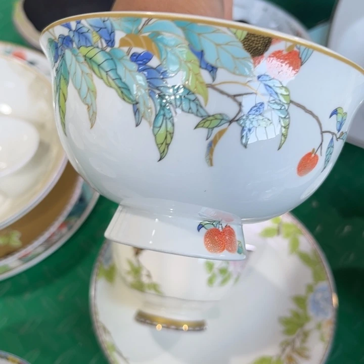 瓷片荔枝五寸碗六个