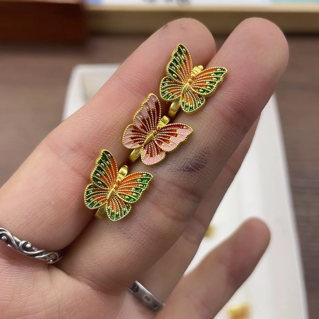 聚酯纤维蝴蝶压襟扣（3个装）