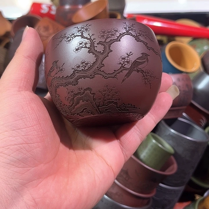 茶杯紫砂全手工紫砂主人杯