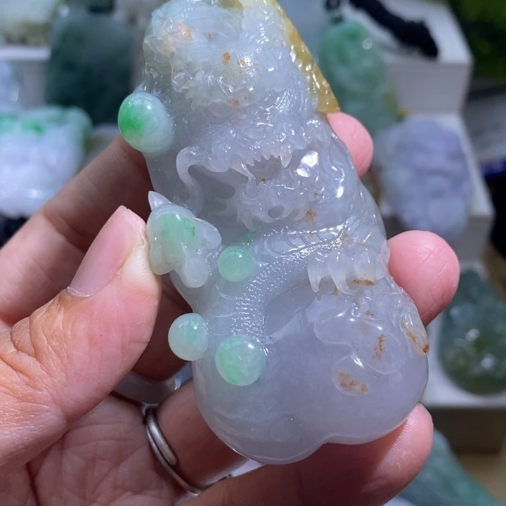 【闪购商品】颈饰未镶嵌翡翠龙牌