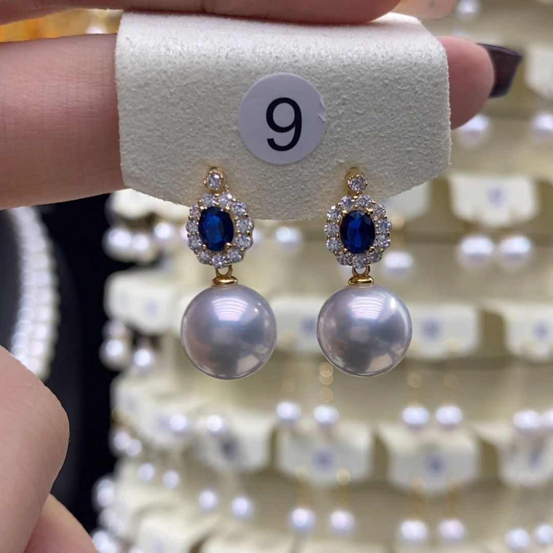 耳饰淡水珍珠银S925镶嵌