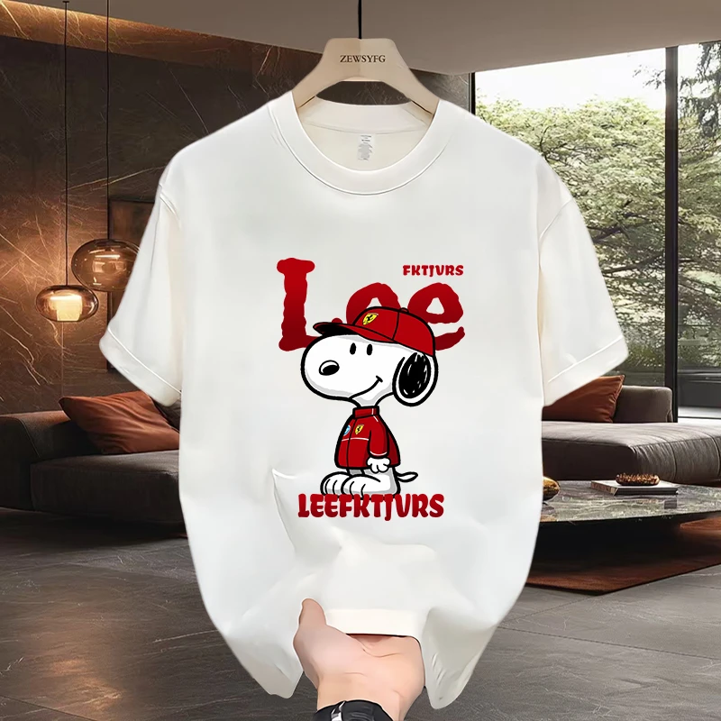 美式潮牌夏季新款男士纯棉T恤圆领上衣印花时尚宽松短袖打底衫男t