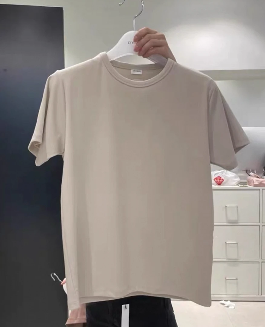 Hello（8912#）圆领纯色百搭短袖kc