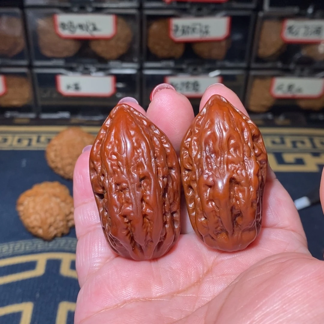 南***火文玩核桃把件大枣