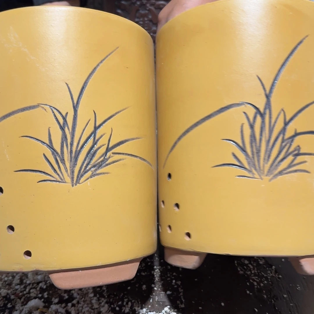 紫砂花盆口径13厘米高度18