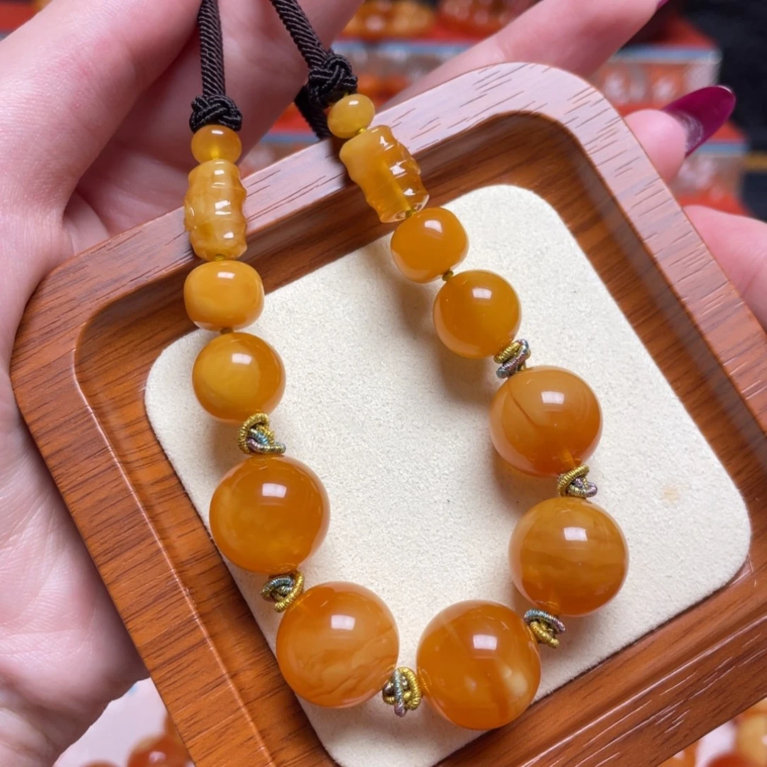 蜜蜡颈饰未镶嵌项链