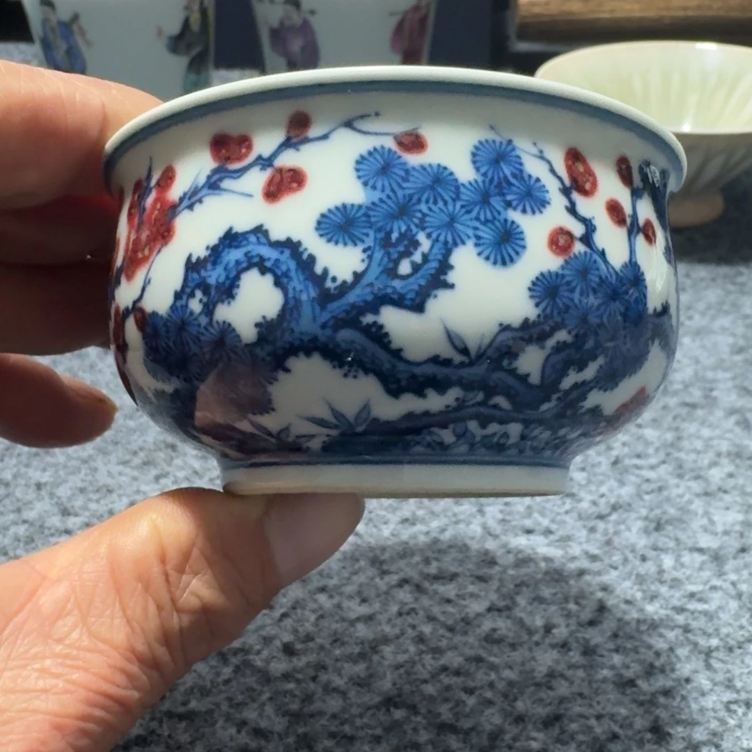 天***冬现代景德镇陶瓷手绘茶具