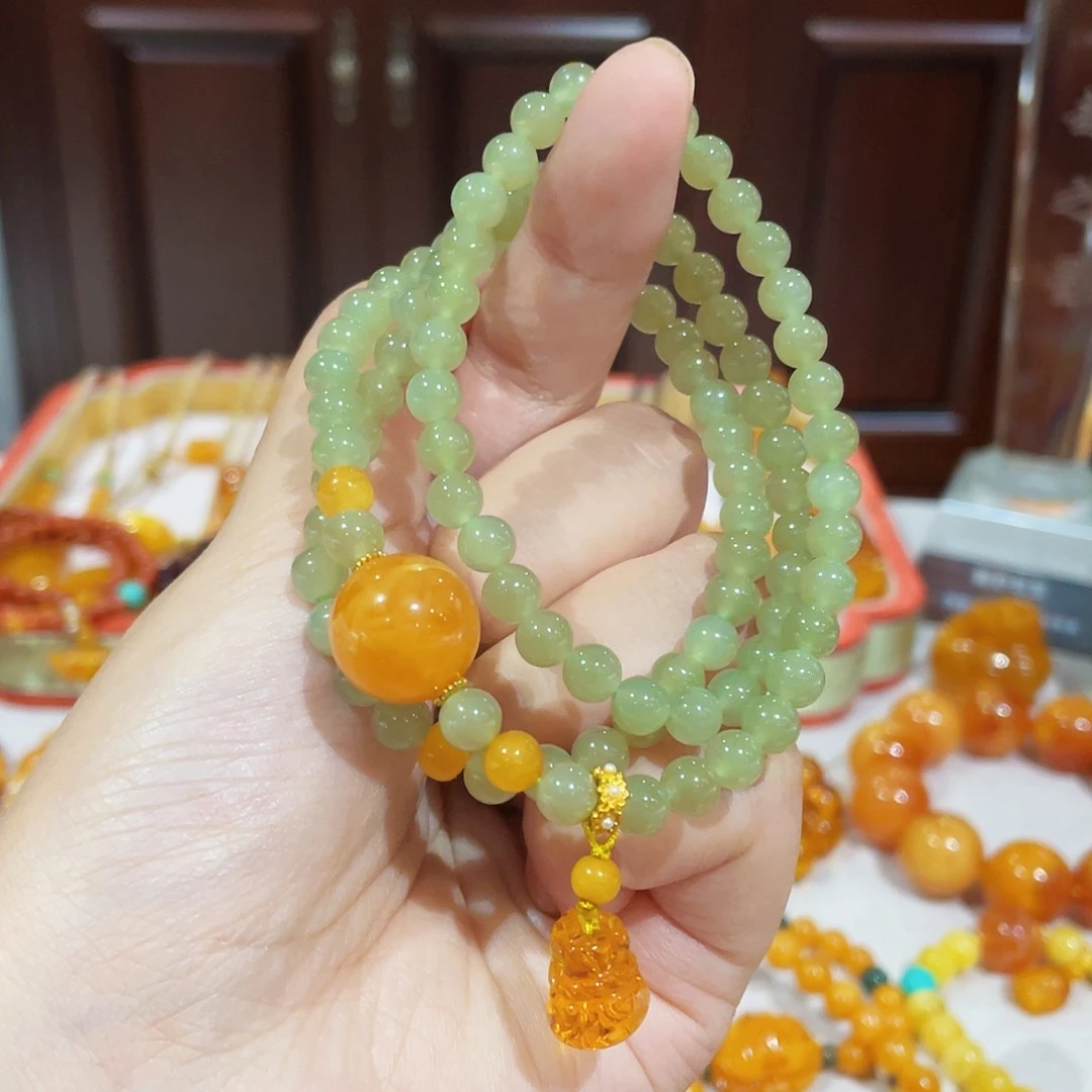 蜜蜡未镶嵌手链手串