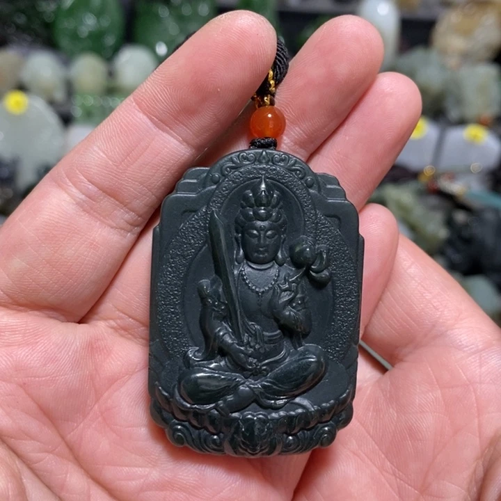 和田玉未镶嵌挂件