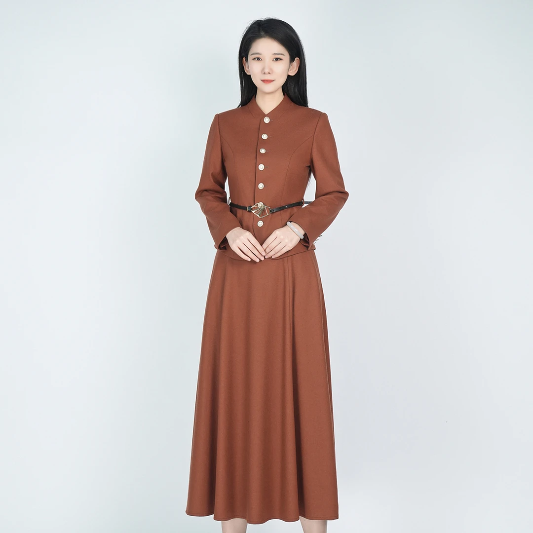 浒城古娘手工高定中式优雅气质墨瑶套装HCSS050662+HCSS050663