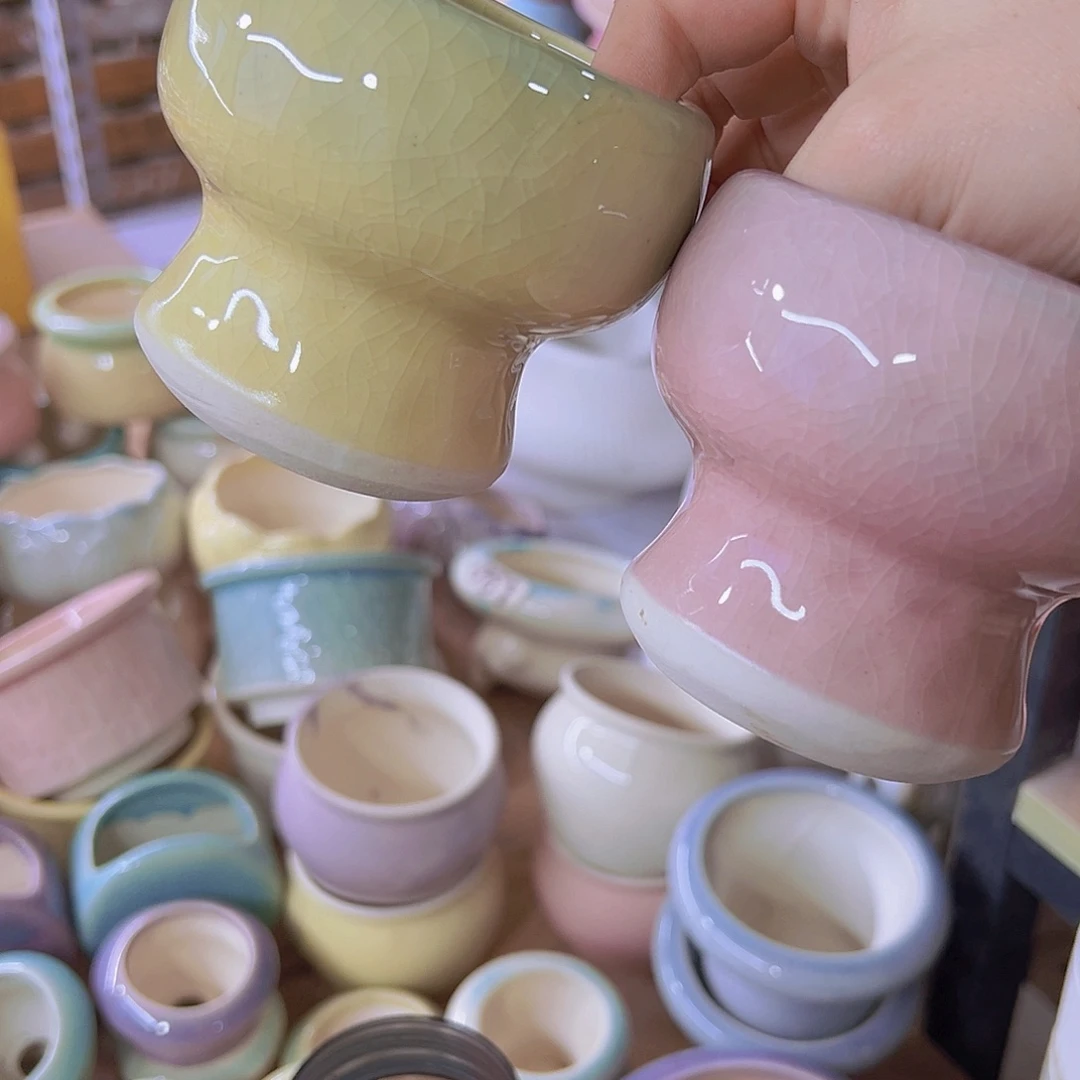 陶瓷花盆当场满12包邮