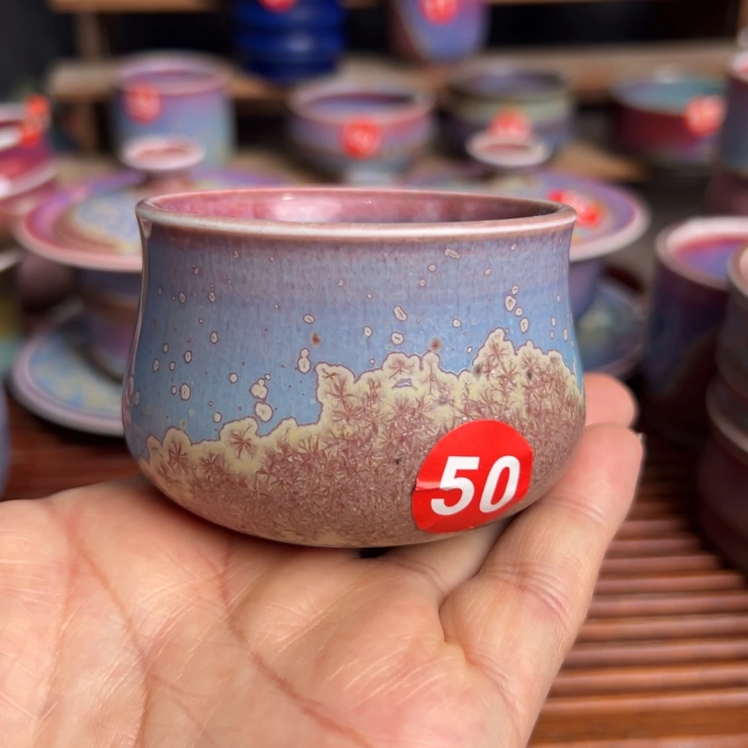 手工制作钧窑茶器