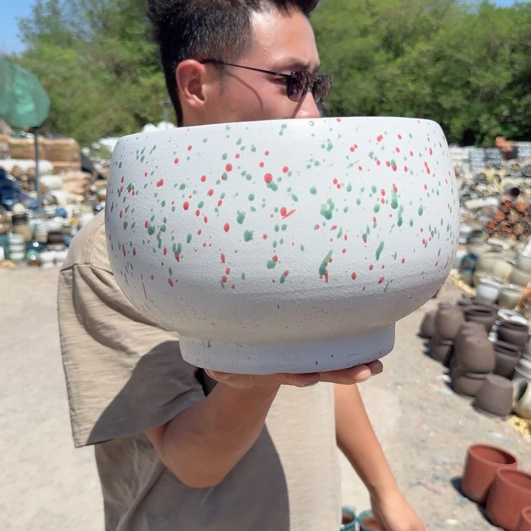 紫砂花盆口26高18（一个拼粉