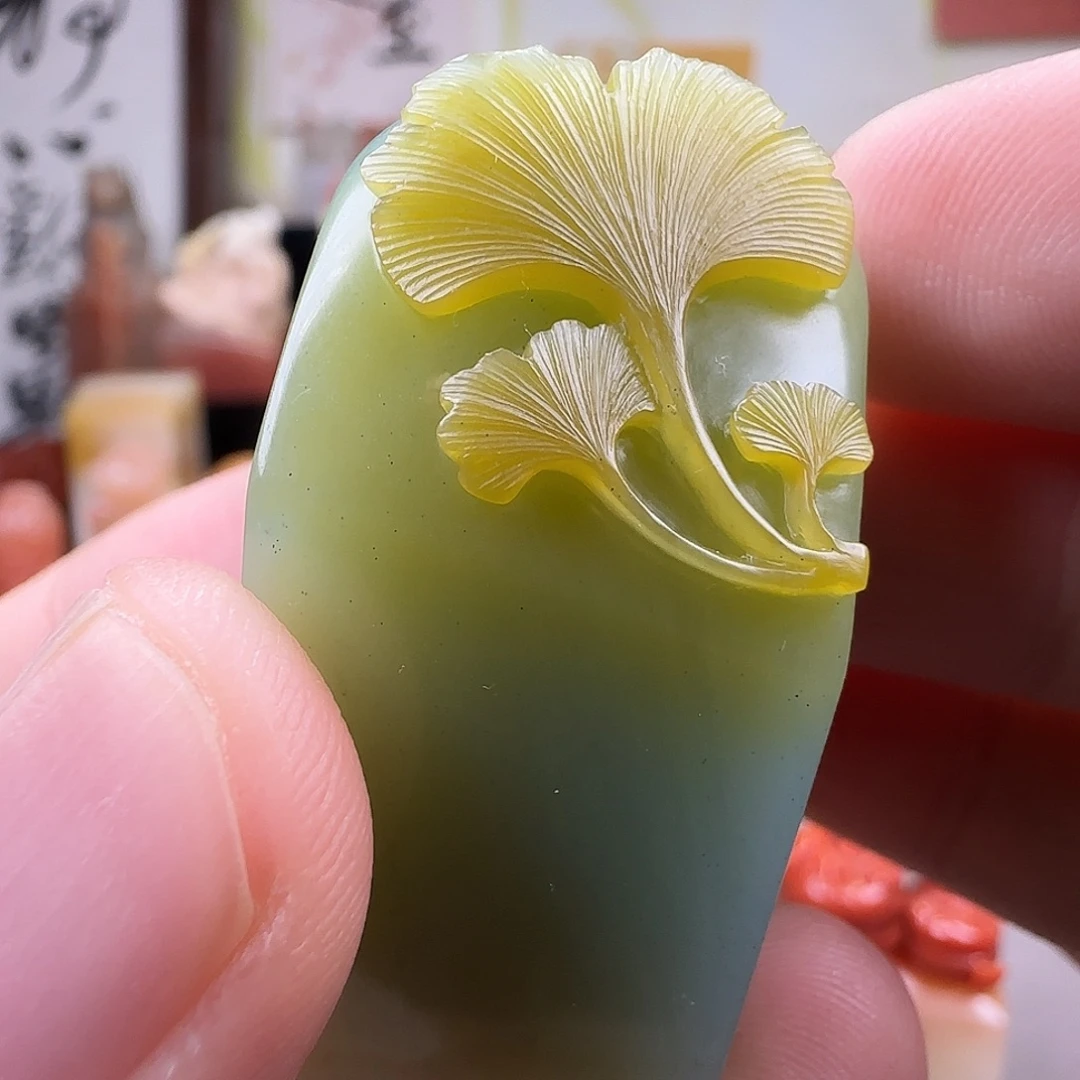 l***w老挝石天青手工印章三生有幸