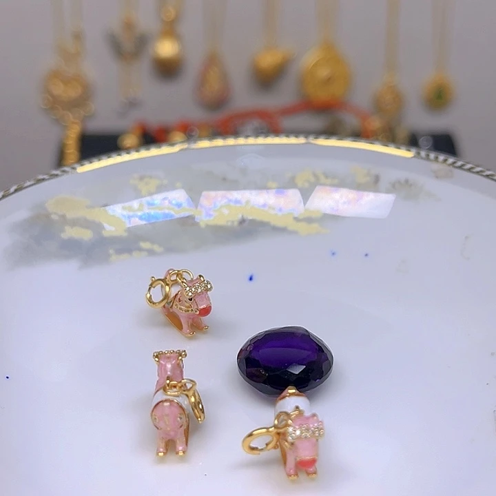 紫晶颈饰银S925镶嵌紫晶925镶嵌179