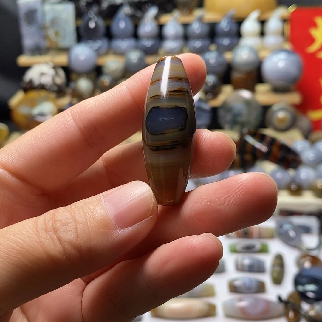 未镶嵌颈饰玛瑙/玉髓精品方眼