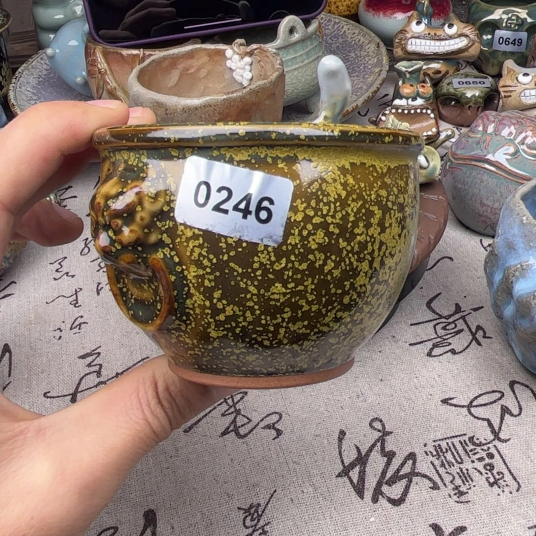 钧瓷杯子窑口自播原矿钧瓷