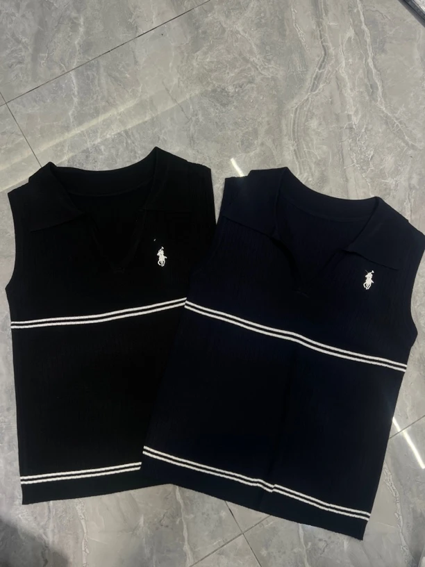 『夏季清仓no退换』刺绣翻领针织小衫