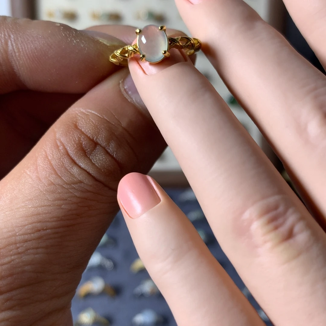 智***๑翡翠未镶嵌戒指0012