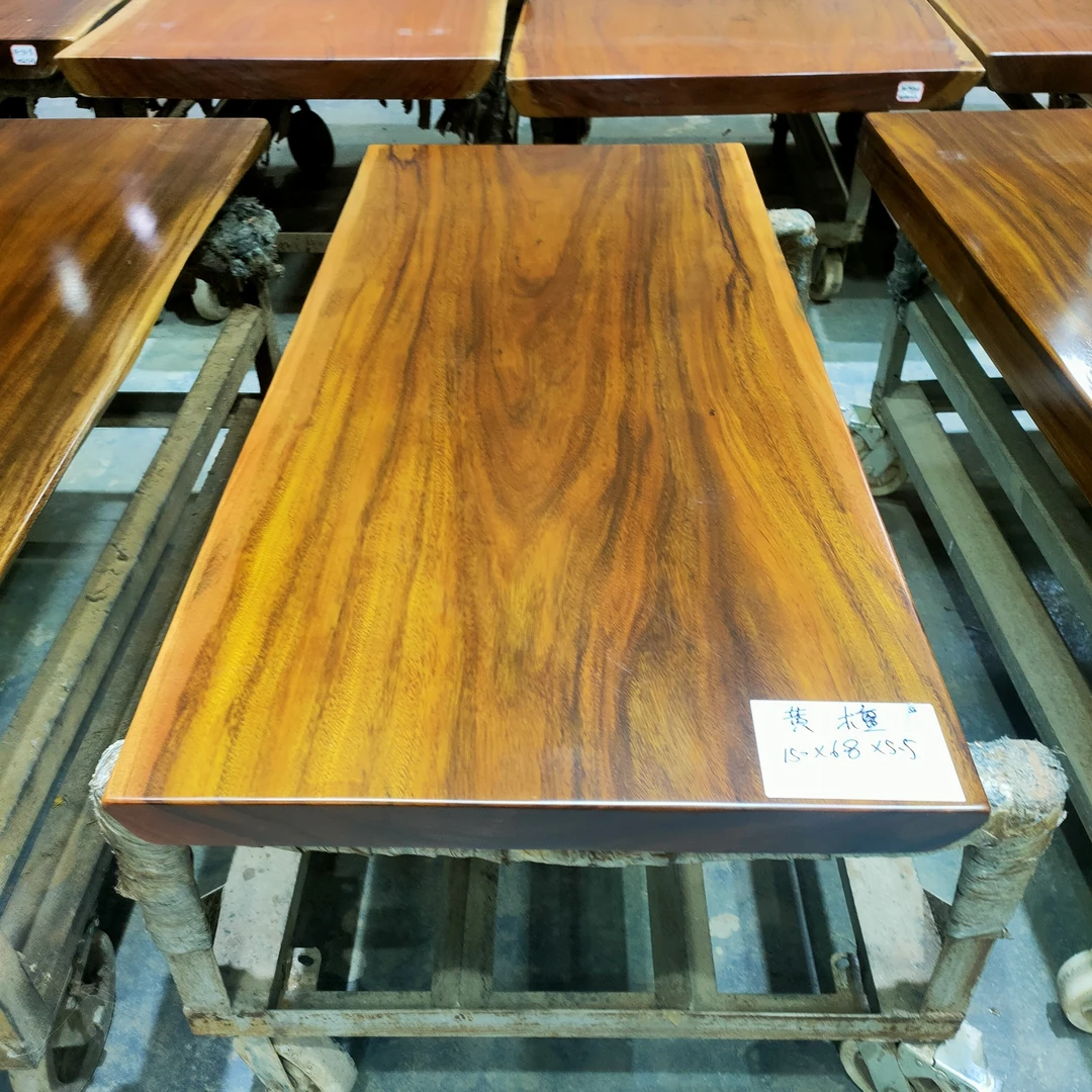 实木原木大板桌自然木纹大尺寸适合做茶桌