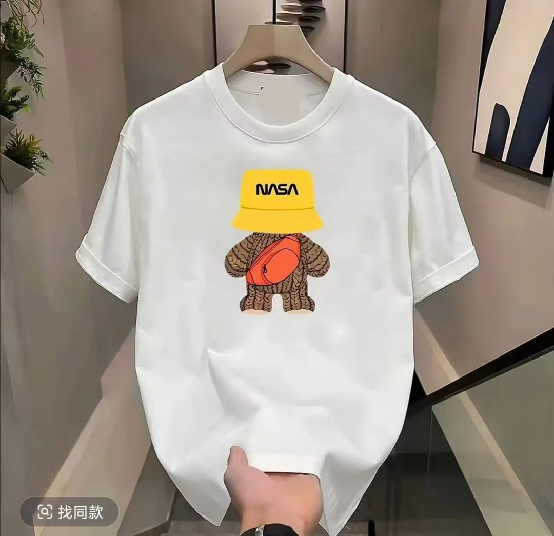 【一折清仓】夏季短袖男女同款情侣半袖休闲透气圆领潮流印花薄款T