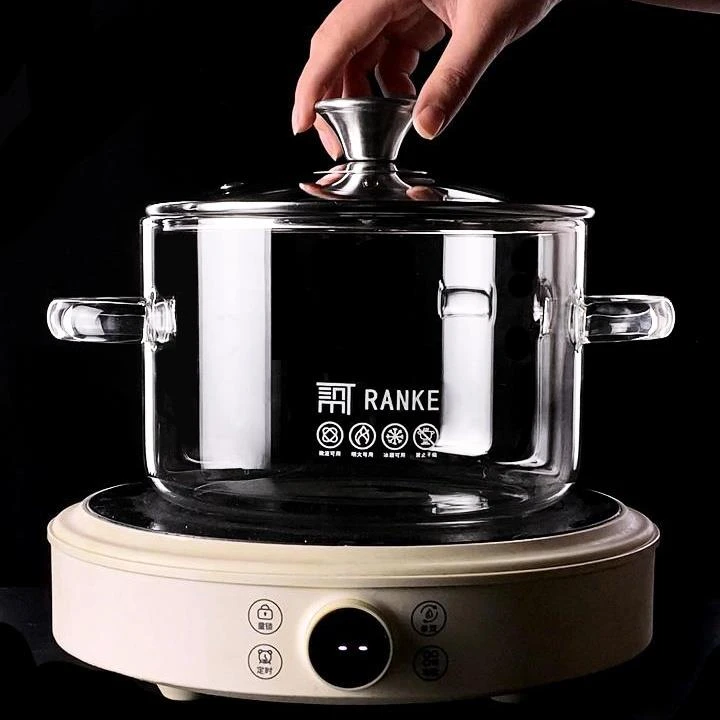 德国【3500ML大容量】高硼硅玻璃汤锅可电陶炉明火加热养生锅品质双