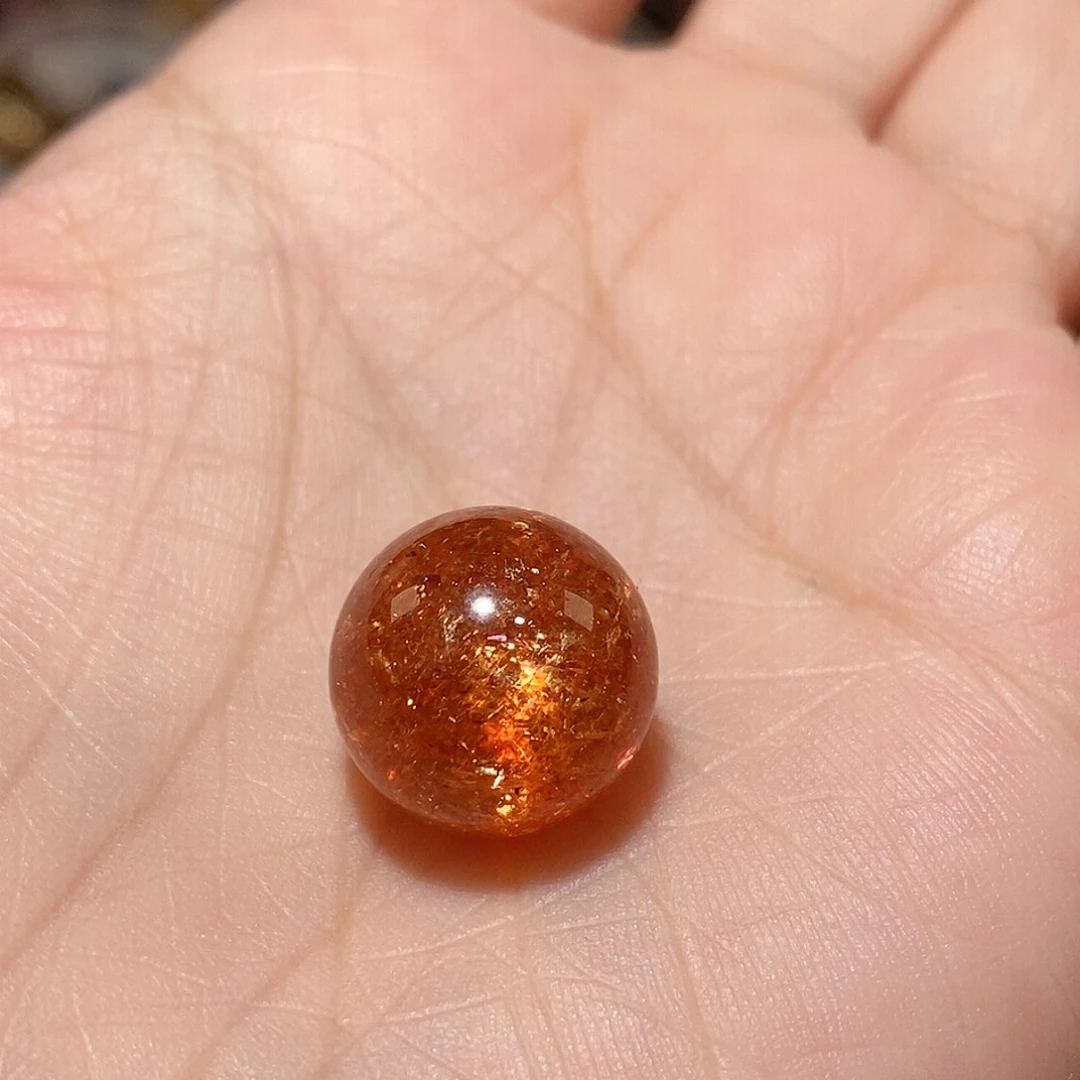 珠宝半成品未镶嵌日光石一*猫金太阳