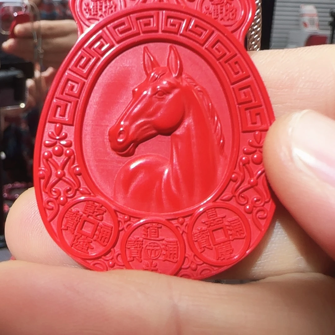 天然辰砂朱砂挂件