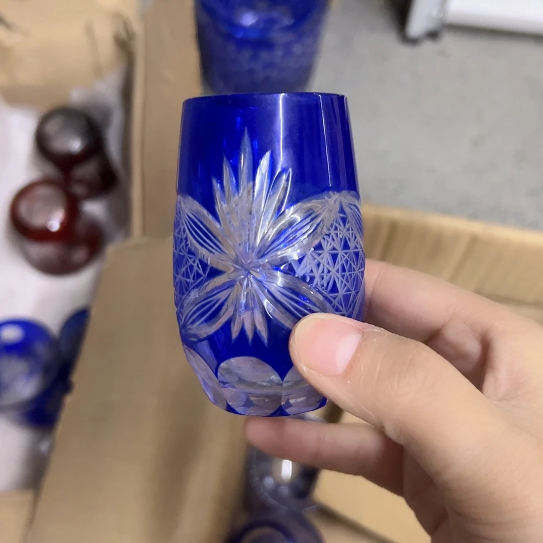 平底款水晶玻璃微瑕一个