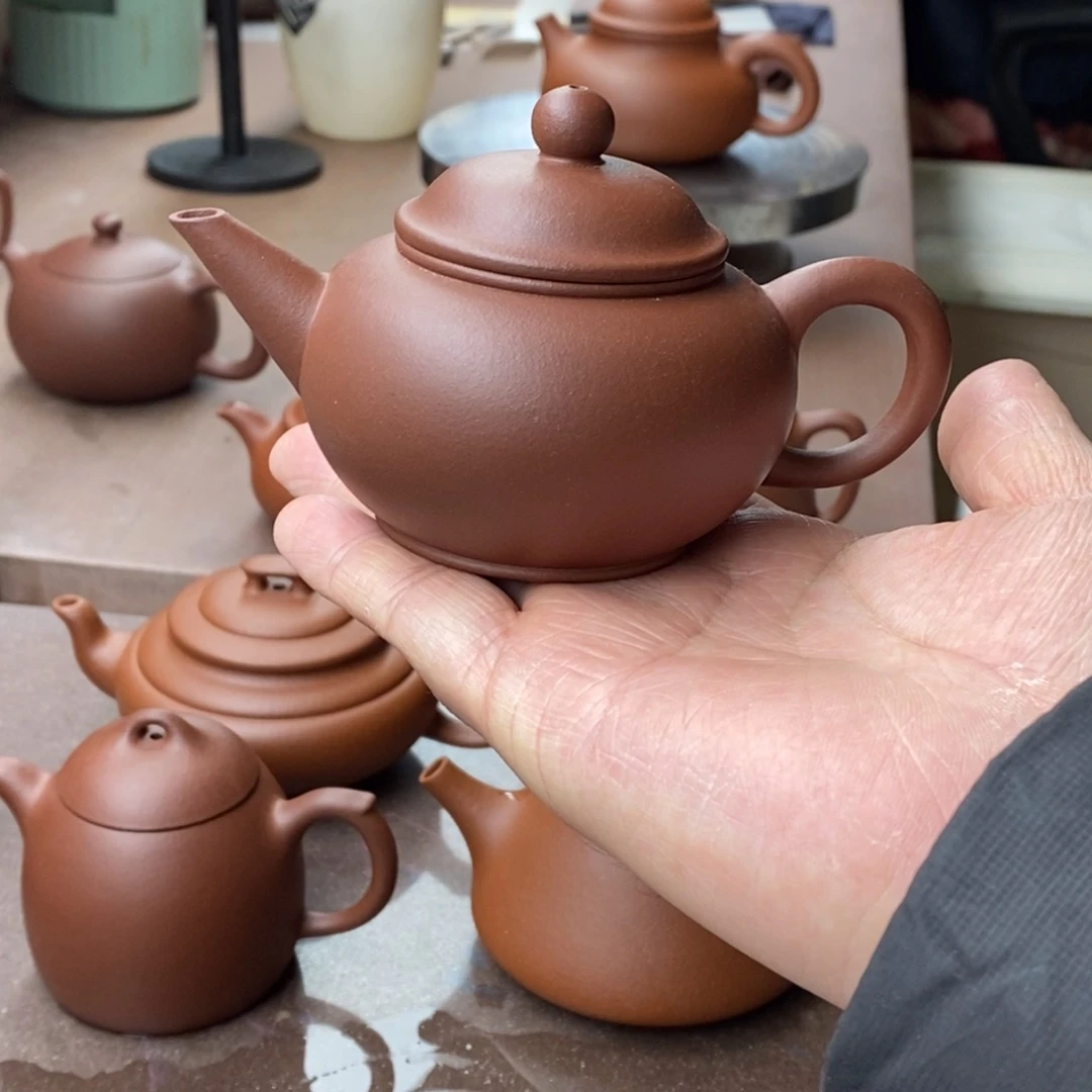 紫砂茶壶金****生紫砂壶水平